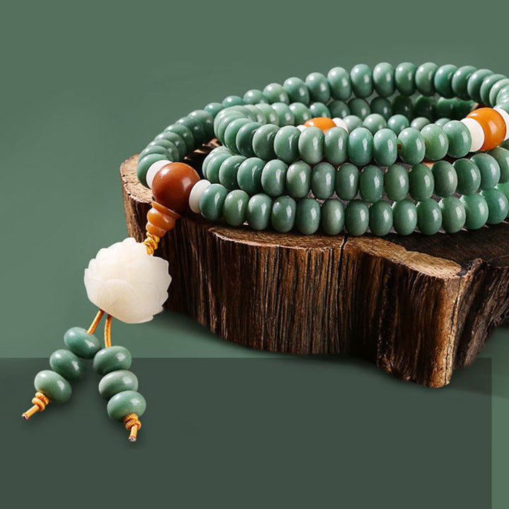 Buddha Stones Lotus Cyan Bodhi Seed Success Bracelet - image 6