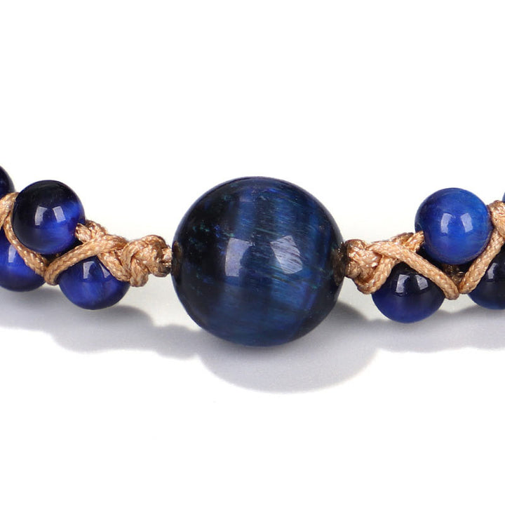 Buddha Stones Divine Blue Tiger Eye Stone Protection Bracelet - image 2