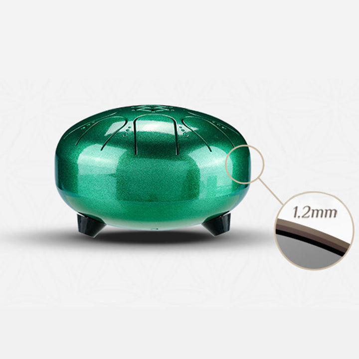 Buddha Stones Steel Tongue Drum Sound Healing Meditation Yoga Drum Kit 8 Note 5 Inch With Carry Bag - image 4