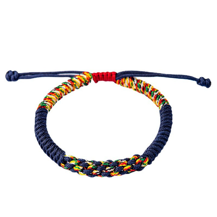 Buddha Stones Tibetan Handmade Colorful King Kong Knot Luck Braid String Bracelet - image 11