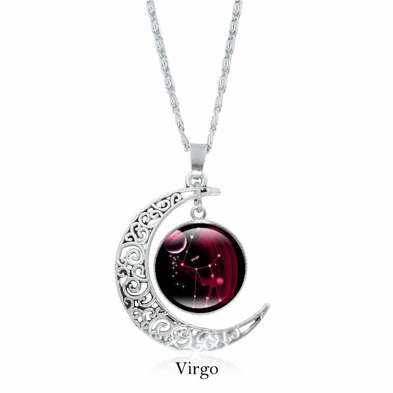 Buddha Stones 12 Constellations of the Zodiac Moon Protection Necklace Chain Pendant - Virgo - image 11