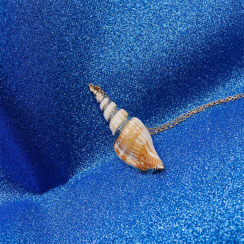 Natural Shankha Conch Shell Seashell Lucky Necklace Pendant - image 18