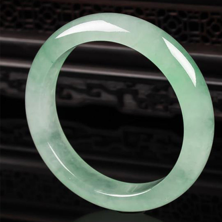 Buddha Stones Jade Protection Healing Bangle Bracelet - image 2