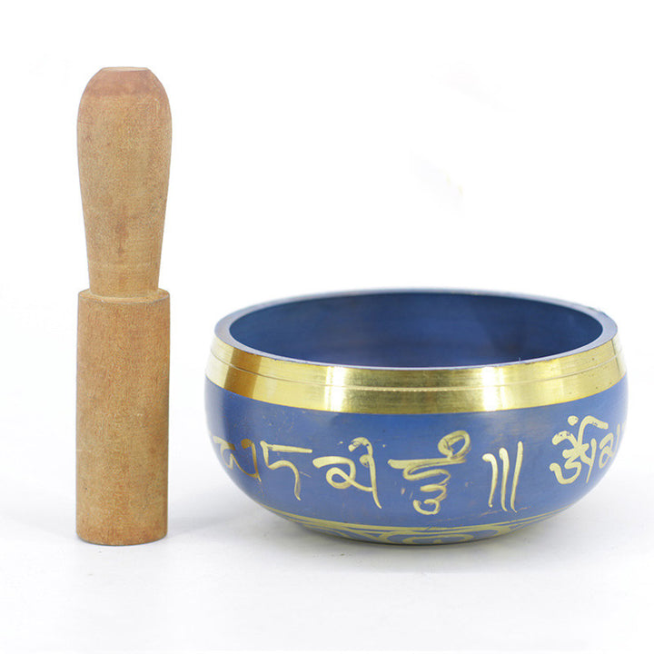 Buddha Stones Tibetan Sound Bowl Handcrafted for Relaxation Meditation Prayer Singing Bowl Set - image 9