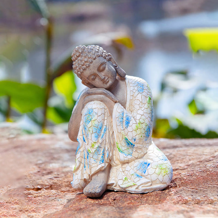 Buddha Stones Meditating Zen Buddha Serenity Resin Statue Figurine Home Decoration - image 17
