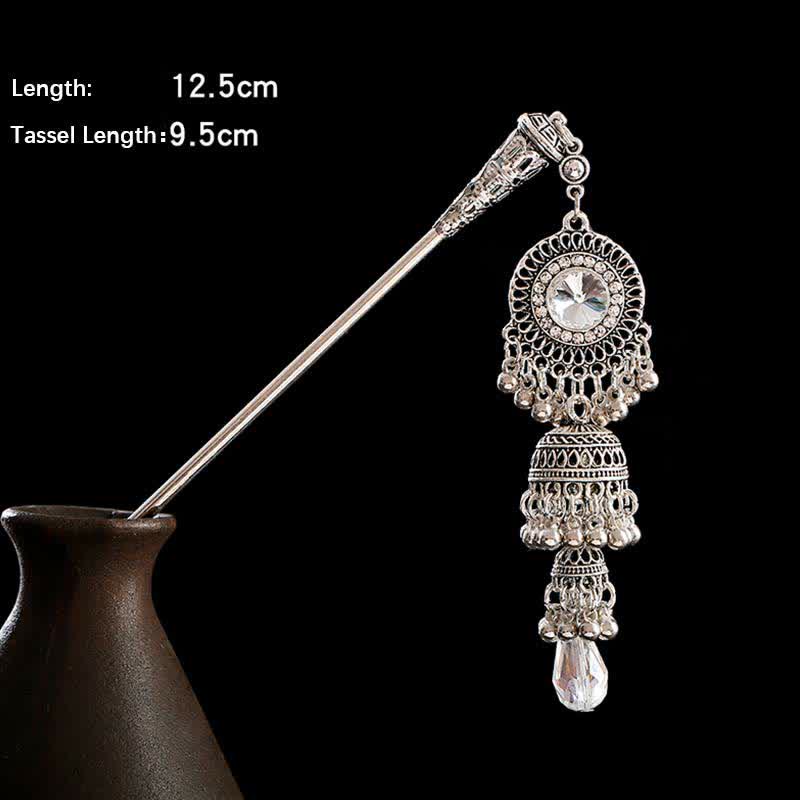 Water Drop Lily of the Valley Flowers Tassels Confidence Hairpin - image 9