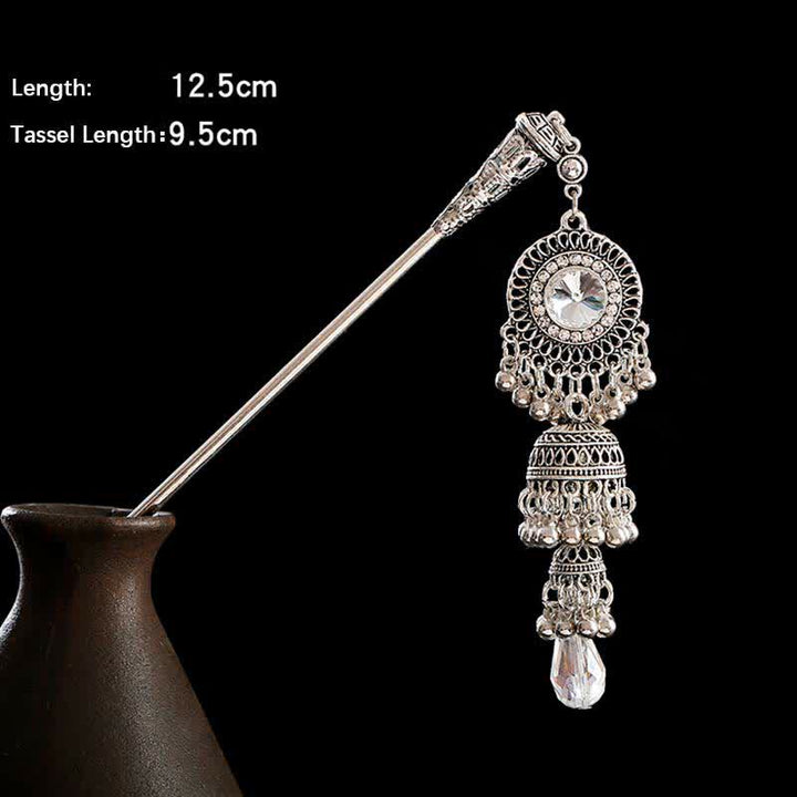 Water Drop Lily of the Valley Flowers Tassels Confidence Hairpin - image 9