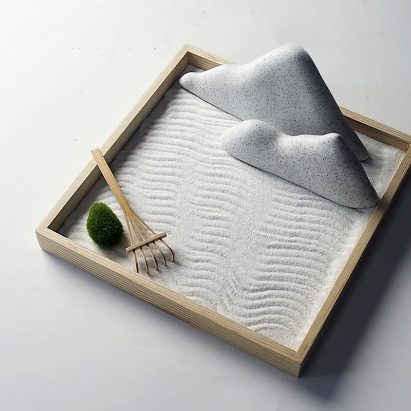 Buddha Stones Rocks Landscape Meditation Enlightenment Zen Garden Decoration - White - One Grass - image 3