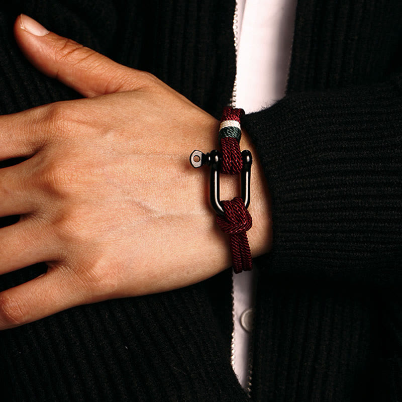 Buddha Stones Simple Design Luck Stainless Steel Buckle Bracelet - image 10