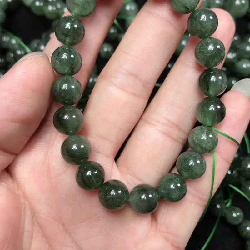 Buddha Stones Natural Green Crystal Blessing Wealth Bracelet - image 9