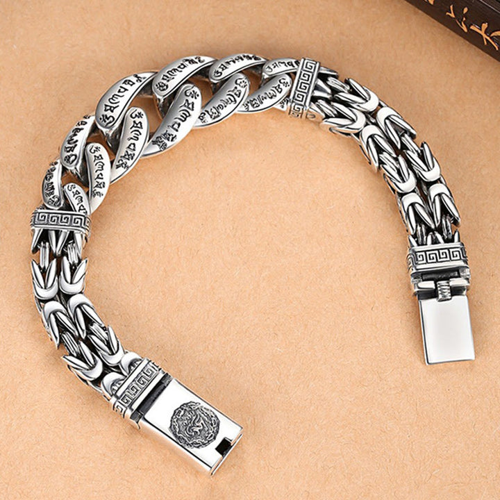 Buddha Stones Om Mani Padme Hum Engraved Peace Purity Bracelet - image 7