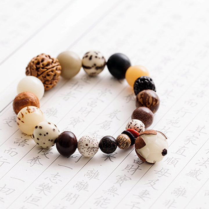 Buddha Stones Bodhi Seed Lotus Wisdom Peace Wrist Mala Bracelet - image 16