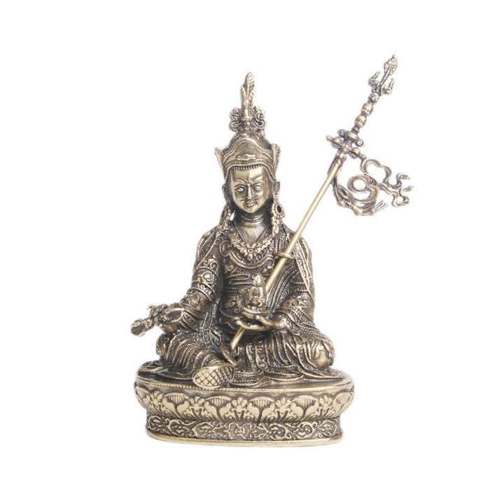 Buddha Stones Padmasambhava Buddha Figure Serenity Copper Statue Decoration Temple Ornament - image 10
