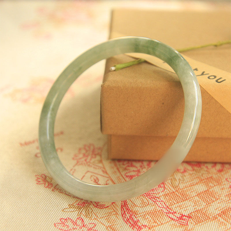 Buddha Stones Natural Jade Peace Healing Bangle Bracelet - image 1