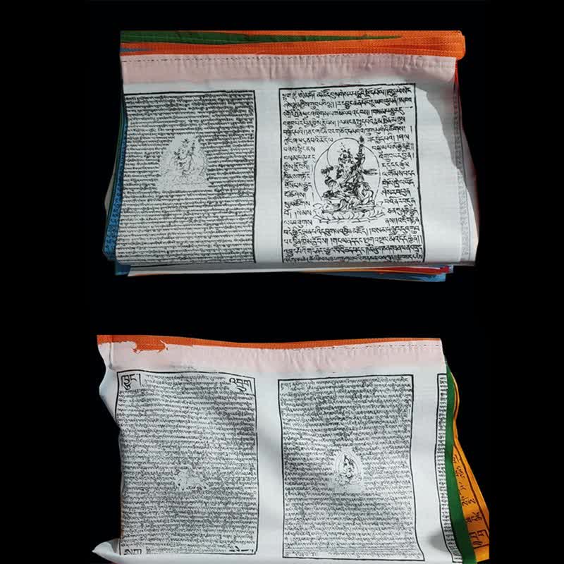 Buddha Stones Tibetan 5 Colors Windhorse Scriptures Auspicious Outdoor Prayer Flag - image 9
