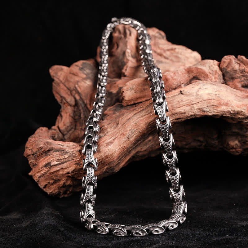 Buddha Stones Dragon Pattern Titanium Steel Protection Necklace Pendant Bracelet - image 18