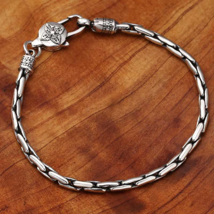 Buddha Stones Tibetan Double Dorje Om Mani Padme Hum Buddha Swastika Vajra Strength Bracelet - image 9