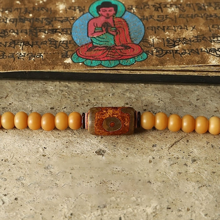 Buddha Stones Tibet 108 Mala Beads Bodhi Seed Bagua Vajra Wealth Bracelet - image 11