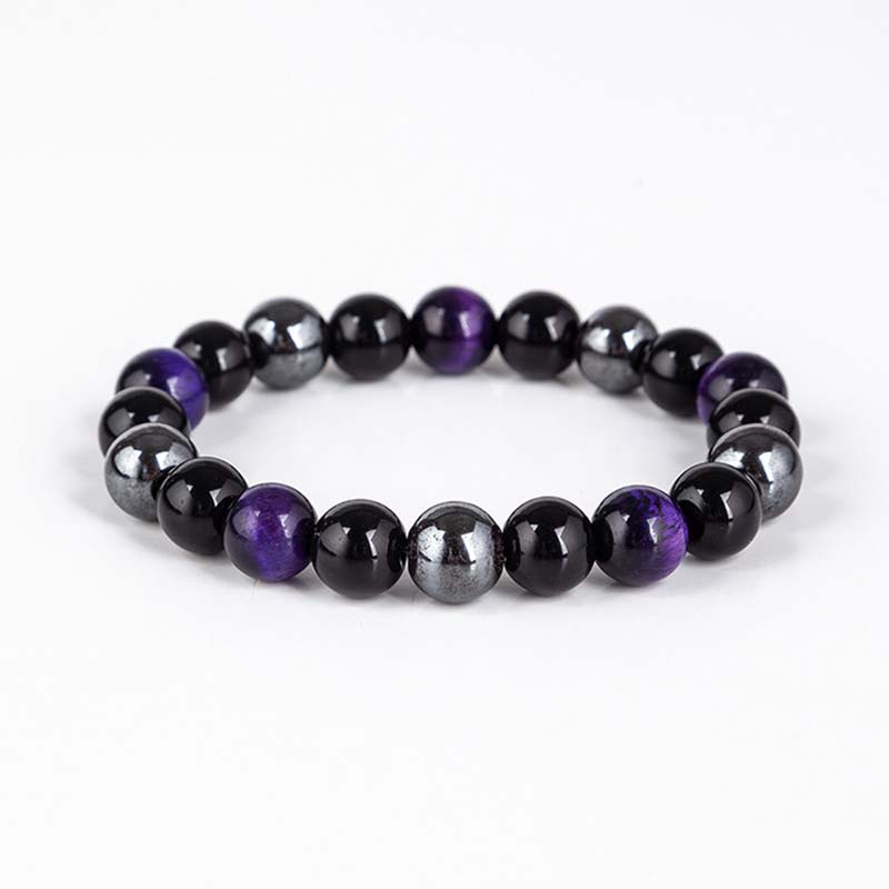 Buddha Stones Tibetan Tiger's Eye Bracelet Necklace Set - image 15