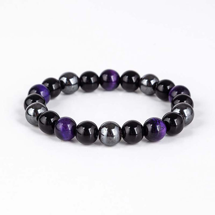 Buddha Stones Tibetan Tiger's Eye Bracelet Necklace Set - image 15