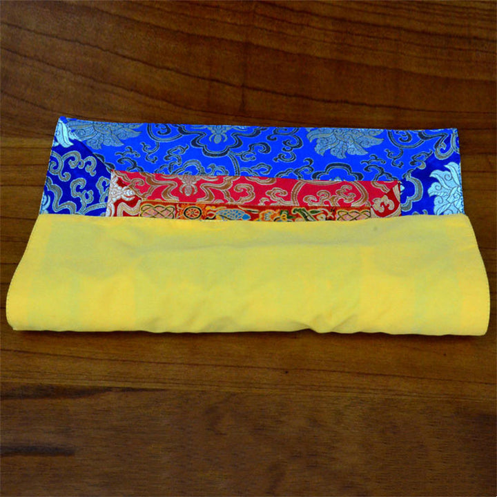 Prayer Altar Mat Meditation Strength Endless Knot Vajra Man-Bcu Kalachakra Auspicious Symbols - image 6