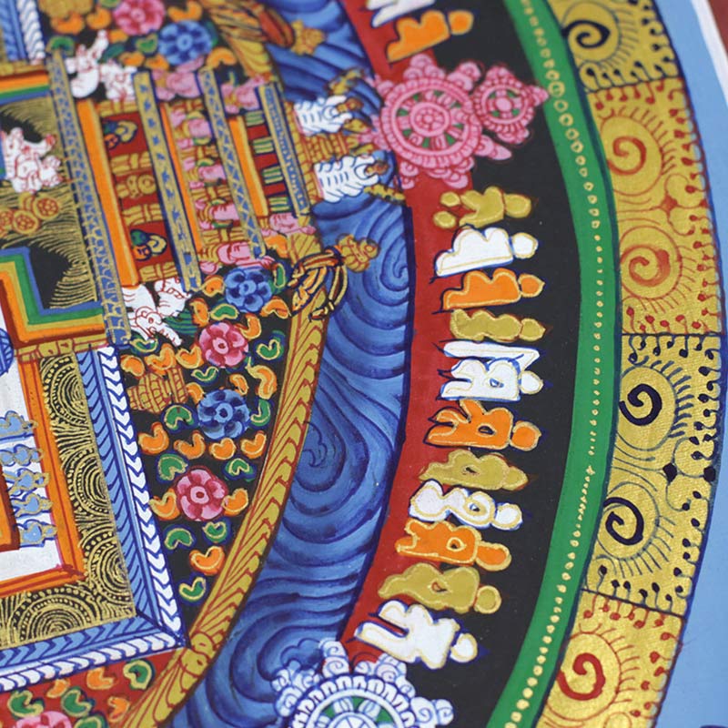 Buddha Stones Tibetan Thangka Painting Blessing Handmade Decoration - image 4
