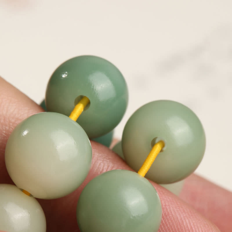 Buddha Stones Natural Gradient Bodhi Seed Fortune Money Bag Lotus Wisdom Tassel Wrist Mala - image 20