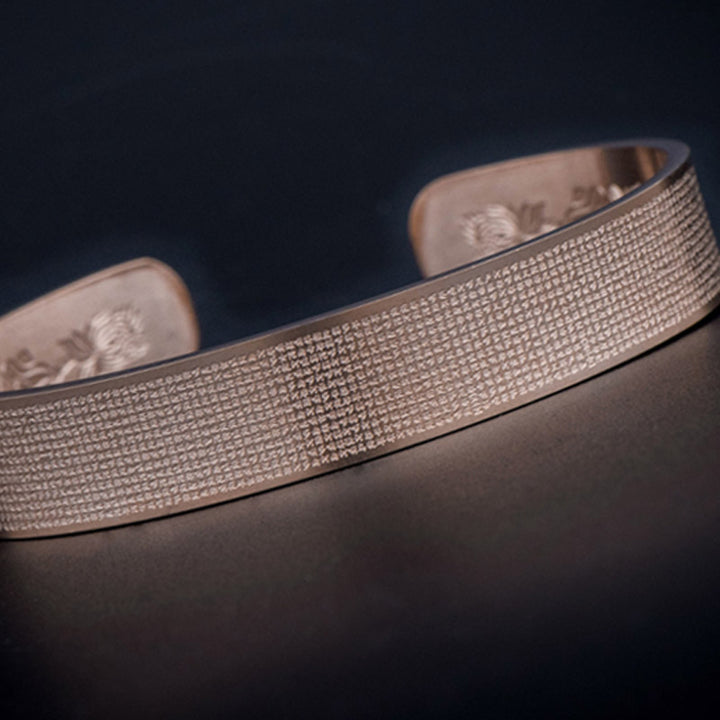 Buddha Stones Shurangama Mantra Engraving Titanium Steel Blessing Bracelet - image 14