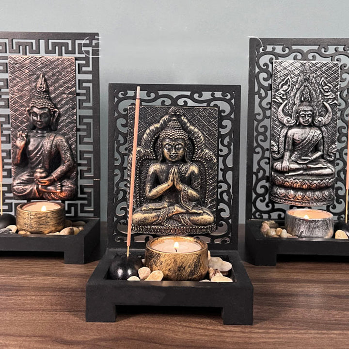Buddha Stones Buddha Compassion Serenity Home Resin Prayer Altar Decoration - image 3
