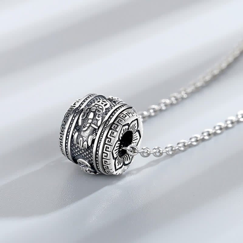 Buddha Stones PiXiu Luck Wealth Rotatable Necklace Pendant - image 3