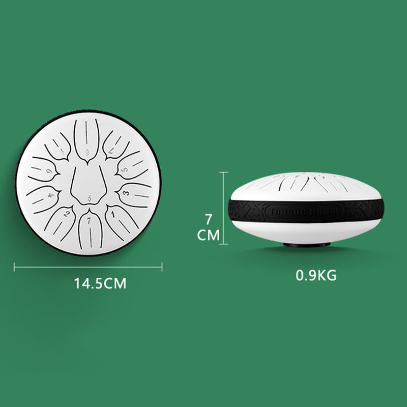 Buddha Stones Steel Tongue Drum Sound Healing Meditation Yoga Lotus Drum Kit 11 Note 6 Inch - image 10