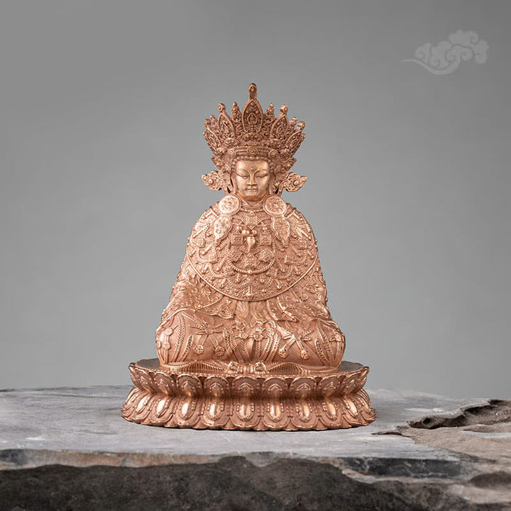 Buddha Stones Shakyamuni Figurine Compassion Handmade Copper Statue Decoration - image 2