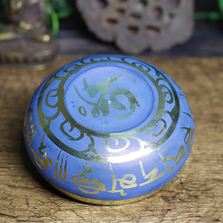Buddha Stones Tibetan Sound Bowl Handcrafted for Relaxation Meditation Prayer Singing Bowl Set - image 7
