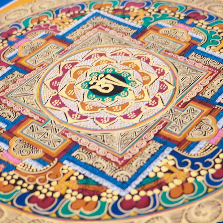 Buddha Stones Tibetan Handmade Thangka Painting Blessing Thangka Blind Box Random Color Pattern - image 9