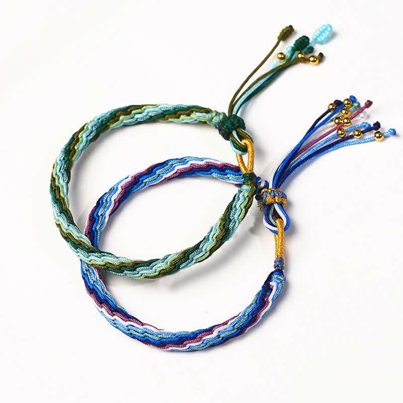 Reincarnation Knot Luck String Protection Braid Bracelet - image 1