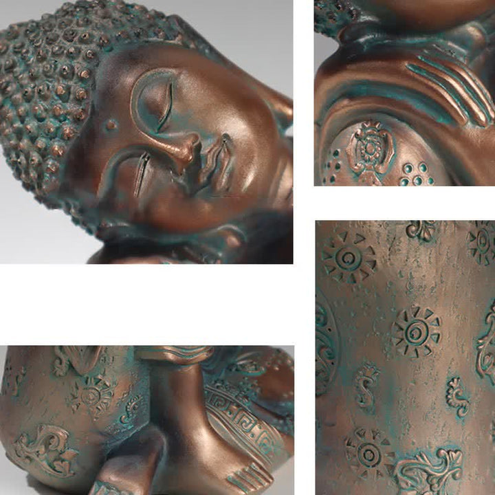 Buddha Stones Tibetan Meditating Buddha Serenity Resin Statue Decoration - image 4