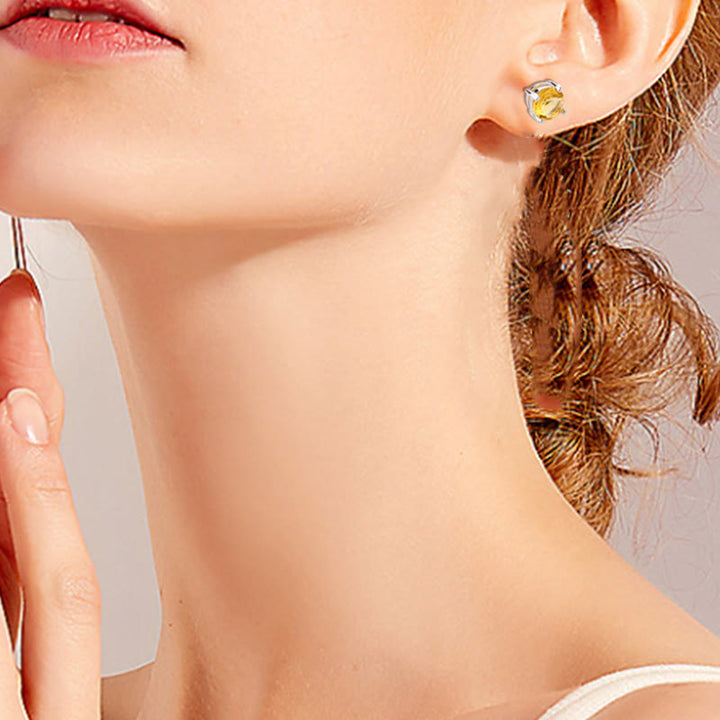 Buddha Stones Natural Various Gemstone Amethyst Love Earrings - image 10