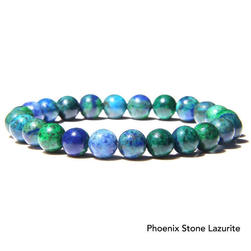 Natural Agate Stone Crystal Balance Beaded Bracelet - Phoenix Stone Lazurite - image 36
