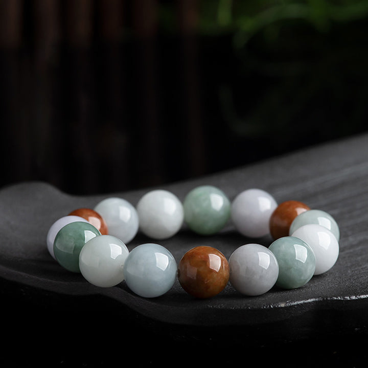 Buddha Stones Natural Jade Healing Protection Bracelet - image 6