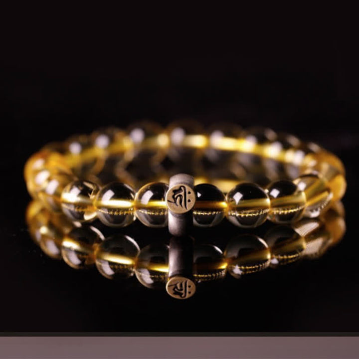 Buddha Stones 925 Sterling Silver Chinese Zodiac Natal Buddha Citrine Protection Bracelet - image 18