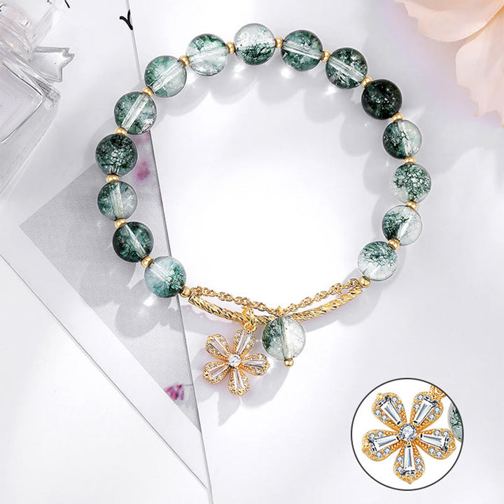 Buddha Stones Green Phantom Crystal Confidence Charm Bracelet - image 17