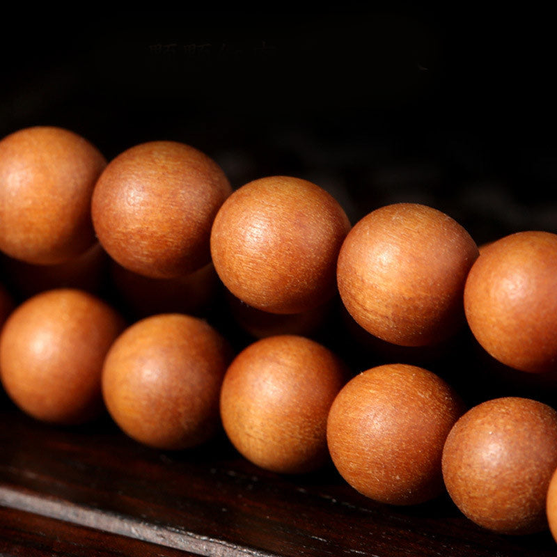 Buddha Stones Tibetan Sandalwood Lotus Enlightenment Charm Mala Bracelet - image 5