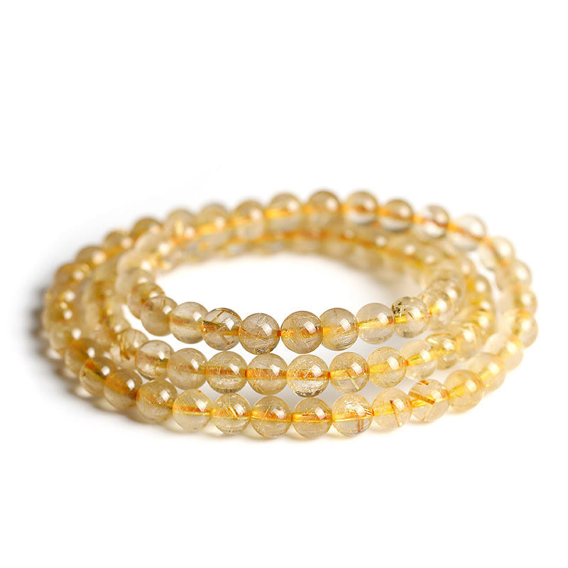 Buddha Stones Natural Citrine Prosperity Protection Bracelet - image 6