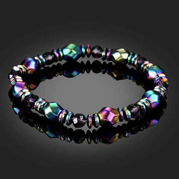 Buddha Stones Rainbow Hematite Wellness Bracelet - 1 - image 0