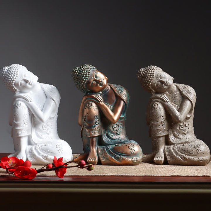 Buddha Stones Tibetan Meditating Buddha Serenity Resin Statue Decoration - image 1