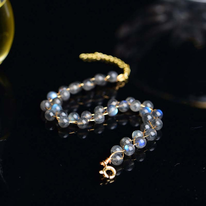 Buddha Stones Natural Moonstone Love Blessing Bracelet - image 3