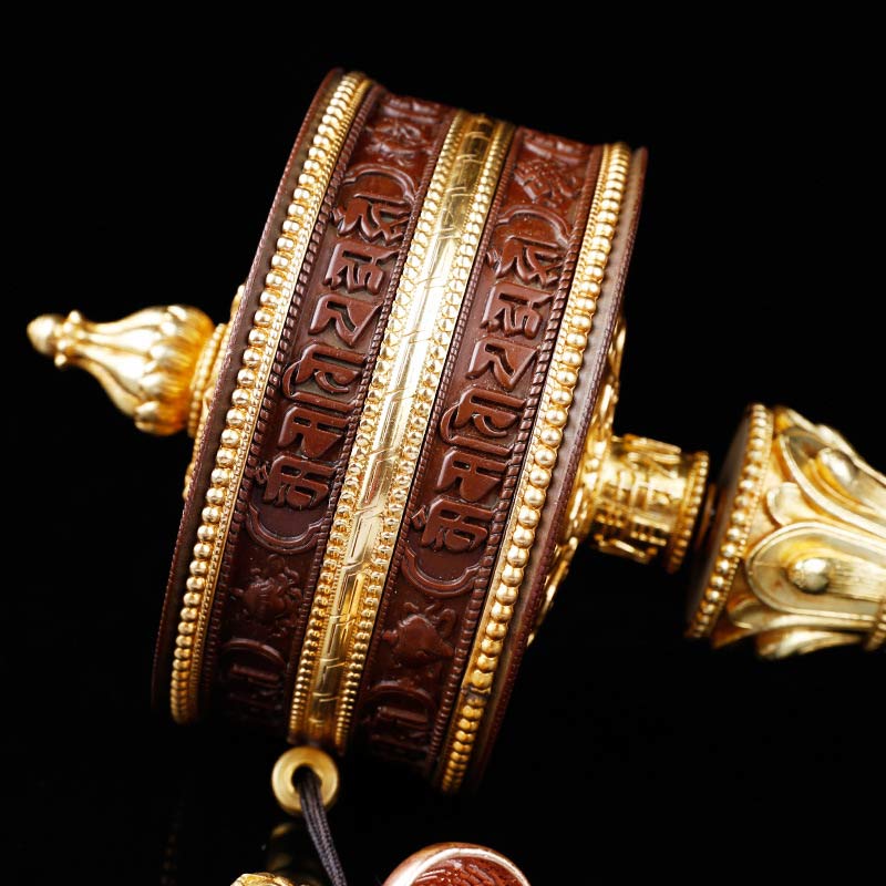 Buddha Stones Tibetan Prayer Wheel Six True Words Copper Balance Decoration - image 4