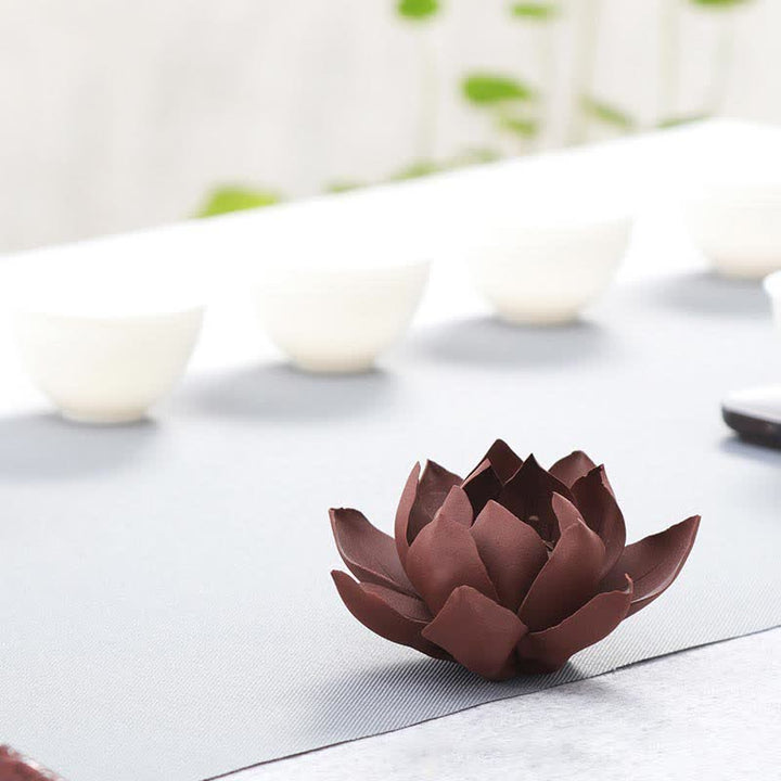 Buddha Stones Tibetan Lotus Positive Peace Incense Burner Decoration - image 7