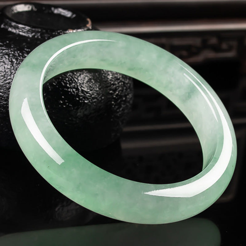 Buddha Stones Jade Protection Healing Bangle Bracelet - image 1