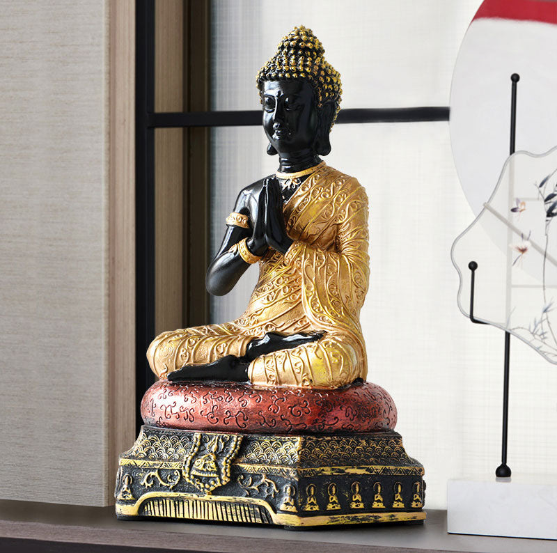 Buddha Stones Buddha Compassion Resin Statue Decoration - image 16